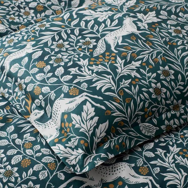 Company Cotton Forest Deer Sateen Sheet Set