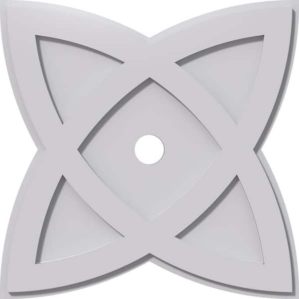 Ekena Millwork 1 in. P X 7-1/2 in. C X 20 in. OD X 2 in. ID Cosmo Architectural Grade PVC Contemporary Ceiling Medallion