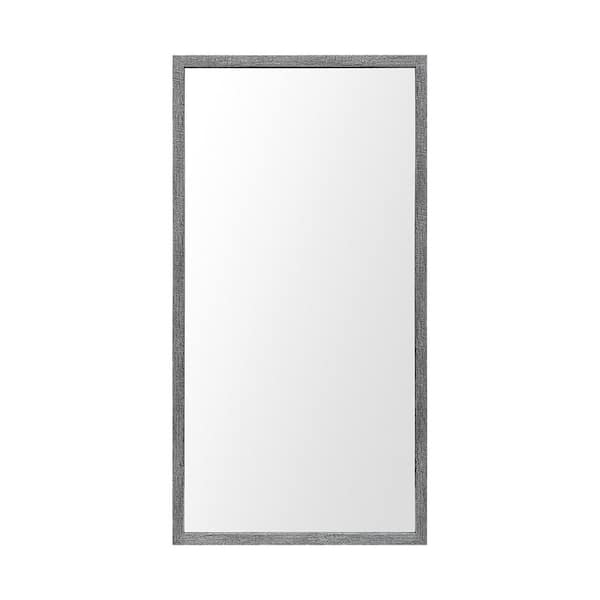 Large Rectangle Grey Modern Mirror (41.5 in. H x 21.5 in. W)