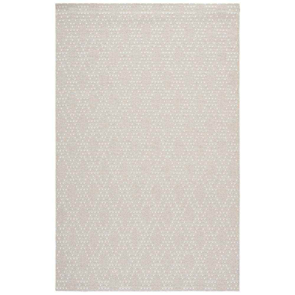 Sunset Salmon/Gray 5 ft. x 8 ft. Geometric Diamond Indoor/Outdoor Area Rug price history on PriceWatchPro
