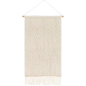 Magdalen 24 in. x 36 in. Ivory Wall Hanging