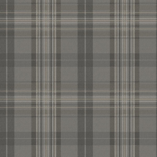 Chesapeake Austin Charcoal Austin Plaid Wallpaper Sample