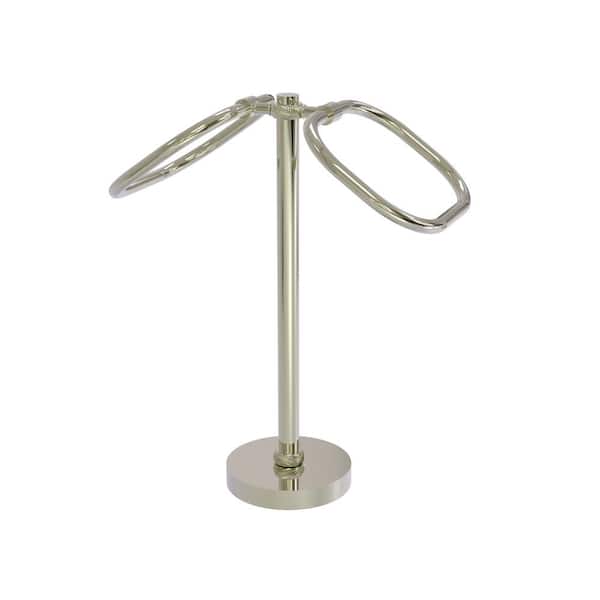 Allied Brass Freestanding Towel Ring in Polished Nickel