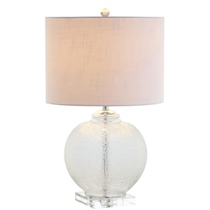 Avery 24 in. Clear Glass/Crystal Table Lamp