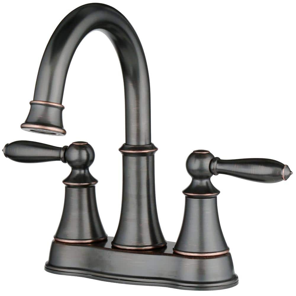 Tuscan Bronze 4-Inch Centerset 2-Handle Bathroom Faucet