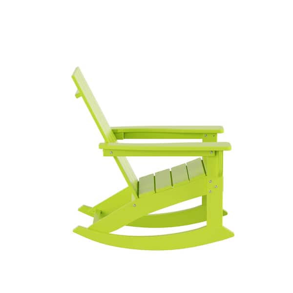 lime green outdoor rocking chair