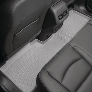 Grey Rear Floorliner/Toyota/Tundra/2014 + Fits Double Cab Only, Trim Needed for Bench Seating