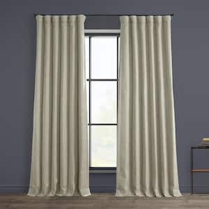 Oatmeal Solid Rod Pocket Room Darkening Curtain - 50 in. W x 108 in. L (1 Panel)