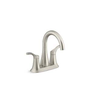 Simplice Double-Handle 1.2 GPM 4 in. Centerset Bathroom Sink Faucet in Vibrant Brushed Nickel