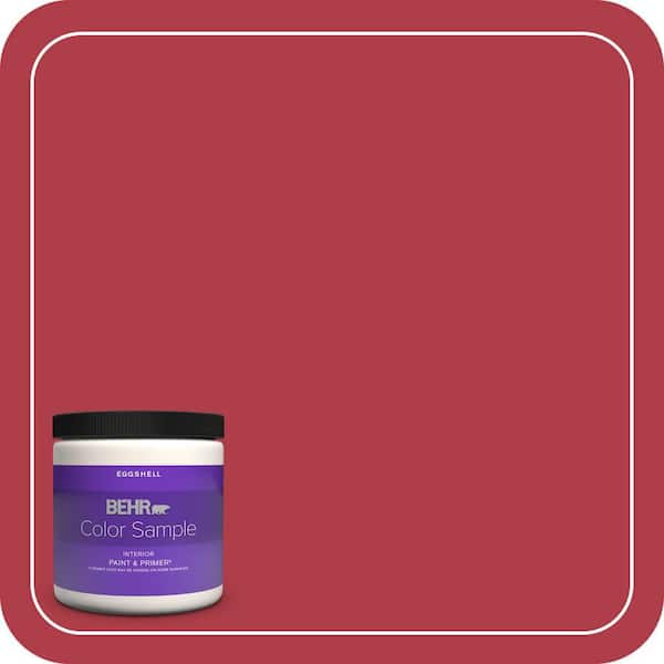 BEHR PREMIUM PLUS 8 oz. #140B-7 Frosted Pomegranate Eggshell Enamel Interior Paint & Primer Color Sample