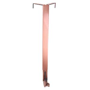 16.5 in. Artificial Brushed Copper Adapt Top and Bottom Adjusting Wreath Hanger