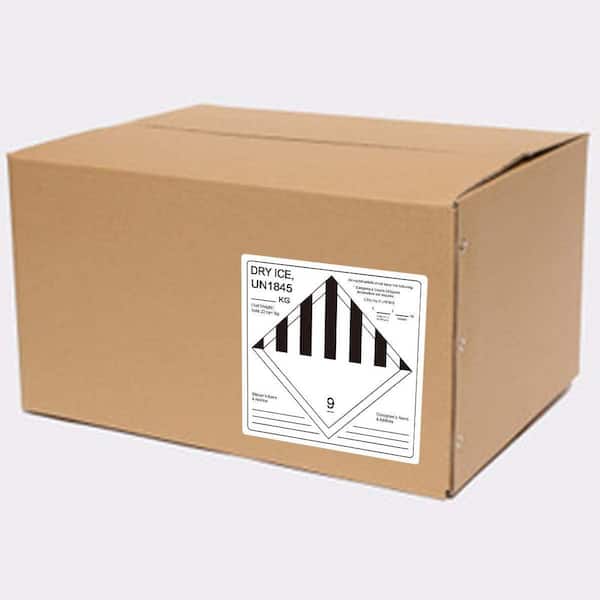 Dry Ice Shipping Stickers 250 Pieces Hazard Class 9 UN1845 Labels