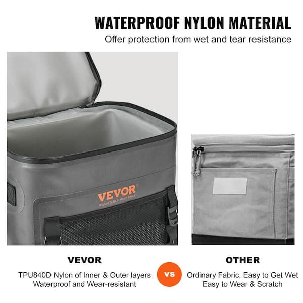 VEVOR Hardbody Cooler Bag 20 qt. Oxford Fabric Insulated Cooler Bag  Leakproof and Waterproof Hardbody Deep Freeze Cooler YZLZDGY304N4TC761V0 -  The Home Depot