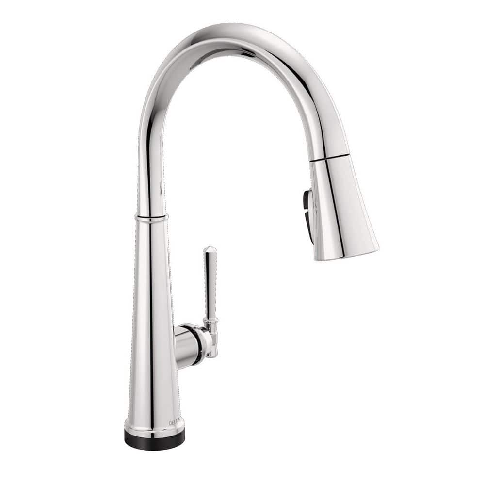 Chrome 17.06 in. Touchless Pull Down Kitchen Faucet with Spray