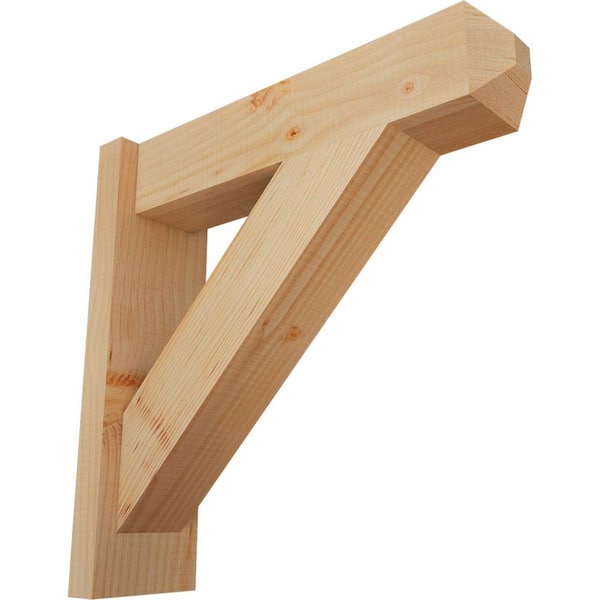 Ekena Millwork 6 in. x 20 in. x 20 in. Douglas Fir Traditional Craftsman Smooth Outlooker