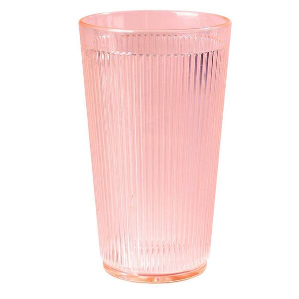 Carlisle Crystalon Rimglow 20 oz. Polycarbonate Tumbler in Sunset Orange (Case of 48)-DISCONTINUED