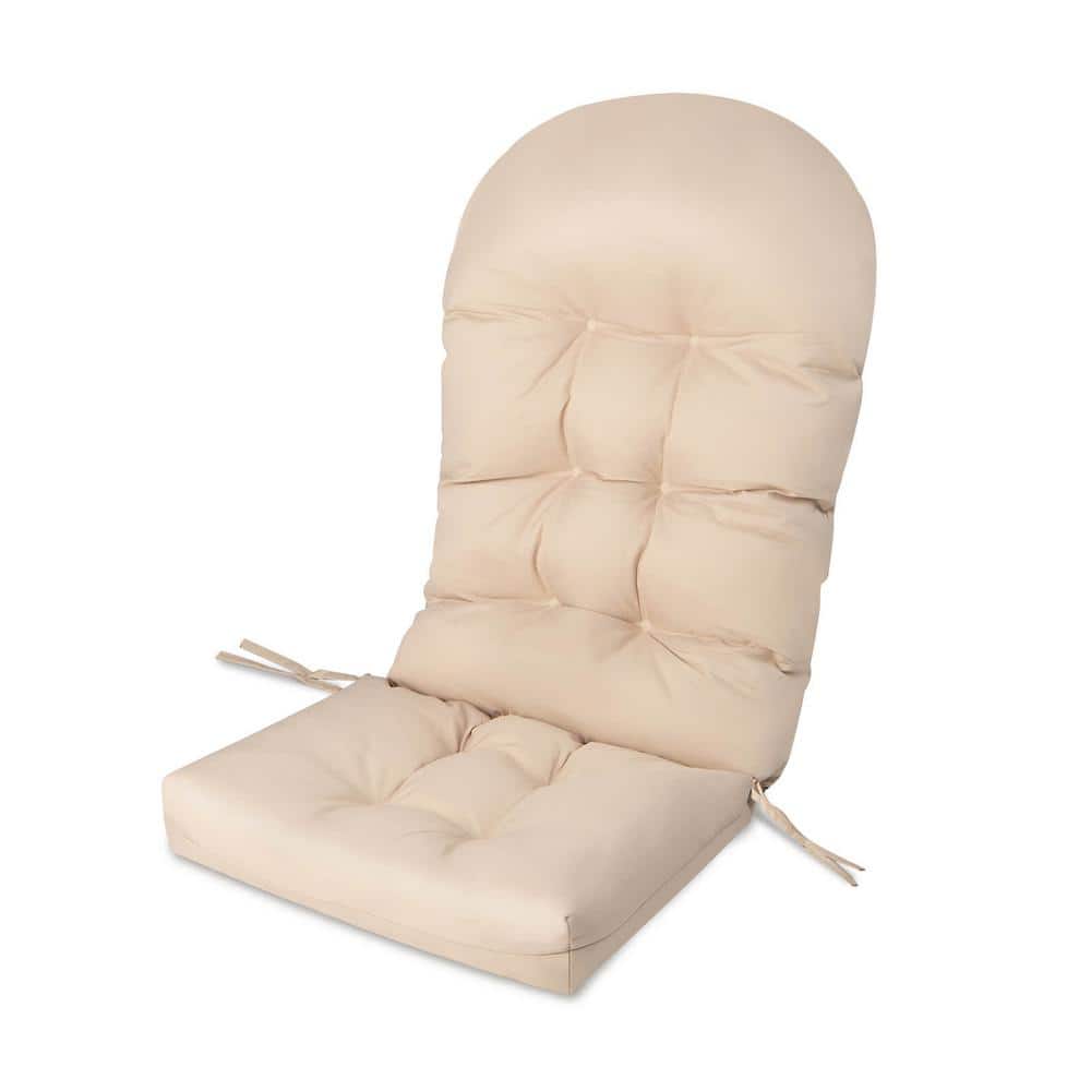 23 x 32 Outdoor Adirondack Chair Cushion with Fixing Straps and Seat Pad in Beige price history on PriceWatchPro