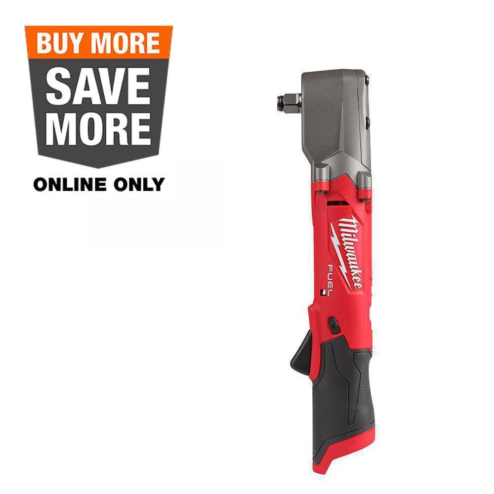 Milwaukee M12 FUEL 12V Lithium-Ion Brushless Cordless 1/2 in. Right Angle Impact Wrench (Tool-Only) 2565-20