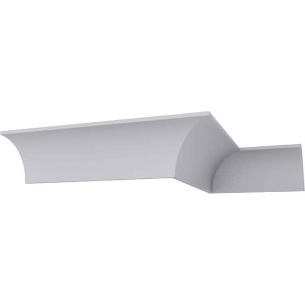 Ekena Millwork SAMPLE - 8-1/2 in. x 12 in. x 8-1/2 in. Polyurethane Medway Traditional Smooth Crown Moulding