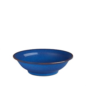 Imperial Blue Stoneware 7.1 fl. oz. Small Shallow Serving Bowl
