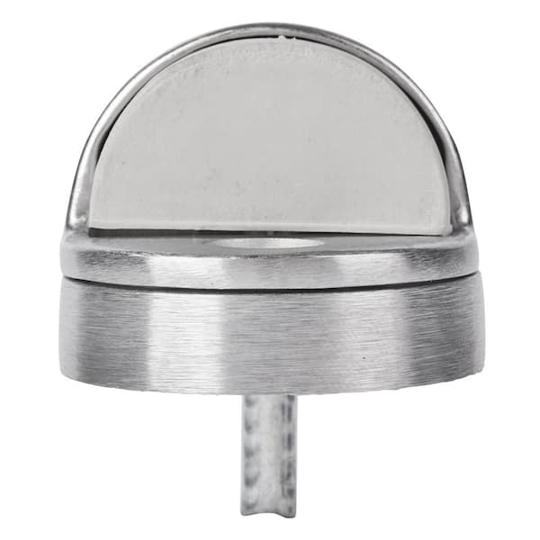 Cylindrical Floor Mount Door Stop Stainless Steel Heavy Duty Magnetic Door  Stopper Height-Adjustable Brushed Satin Door Holder Floor Mount