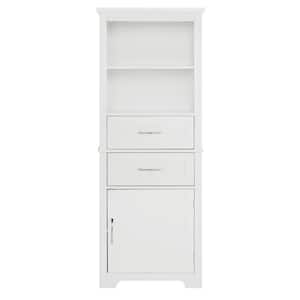 HOMCOM 4-Shelf White 72.5 Pinewood Large Kitchen Pantry Storage Cabinet,  Freestanding Cabinets with Doors 835-703V00WT - The Home Depot