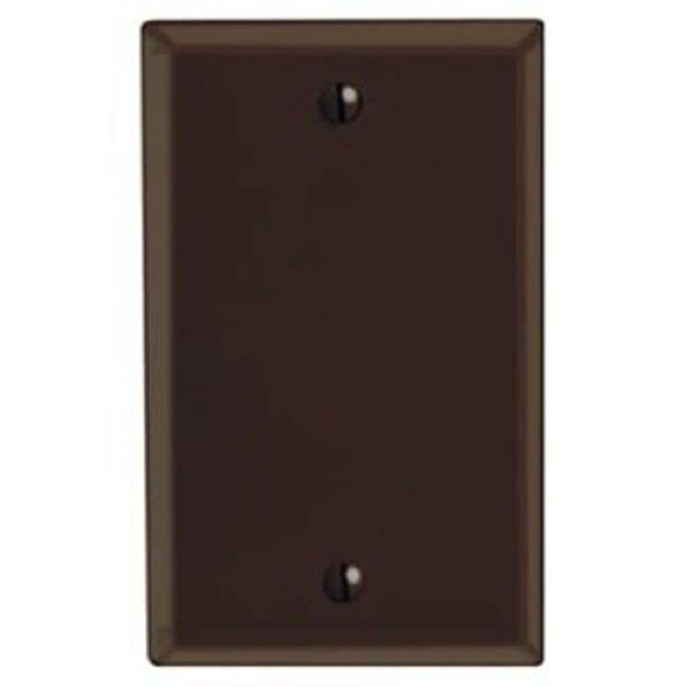 UPC 078477436400 product image for 1-Gang Brown Blank Plate Plastic Standard Wall Plate (1-Pack) 85014 | upcitemdb.com