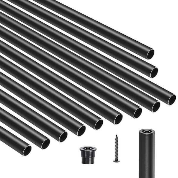 SVOPES Staircase Balusters 51 Pack, 32 in. Aluminum Stair Balusters 0.75 in. Water-Proof Round Metal Spindle Railing