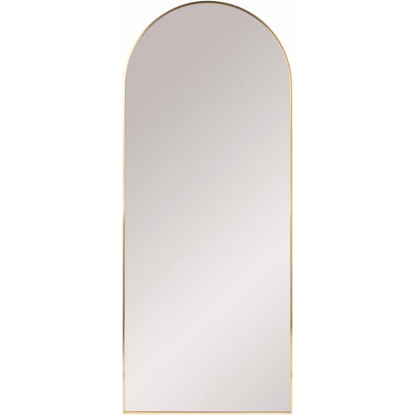 Livabliss Aranya 67 in. x 28 in. Gold Framed Decorative Mirror