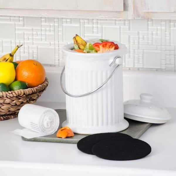 Gardens Alive Counter Top Ceramic Compost Crock Kit 83413 The Home Depot   Gardens Alive Stationary Composters 83413 64 600 