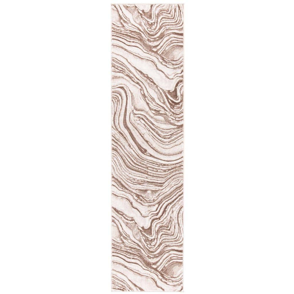 Meadow 2 ft. x 8 ft. Beige/Brown Marble Swirl Runner Rug price history on PriceWatchPro