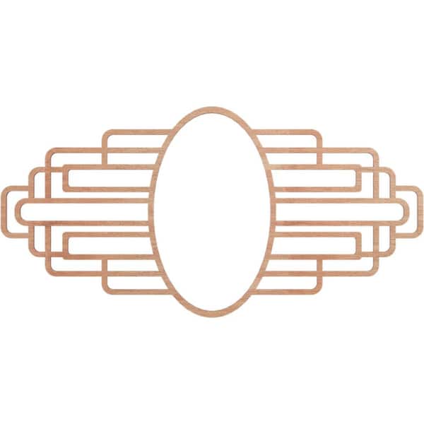 Ekena Millwork 24 in. x 12 in. x 0.375 in. Wood Medallion