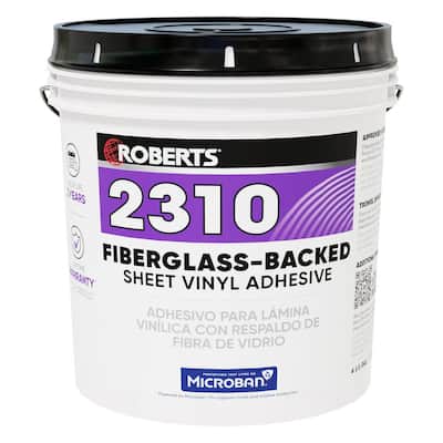 ROBERTS 2310 4 Gal. 24 Hour Dry Time Fiberglass-Backed Sheet Vinyl Floor Adhesive in Beige
