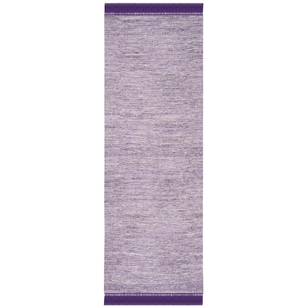 Montauk Purple 2 ft. x 7 ft. Solid Runner Rug