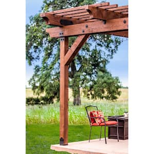 Outdoor Accents Mission Collection 3 in. ZMAX, Black Powder-Coated Deck Joist Tie for 2x Actual Rough Lumber