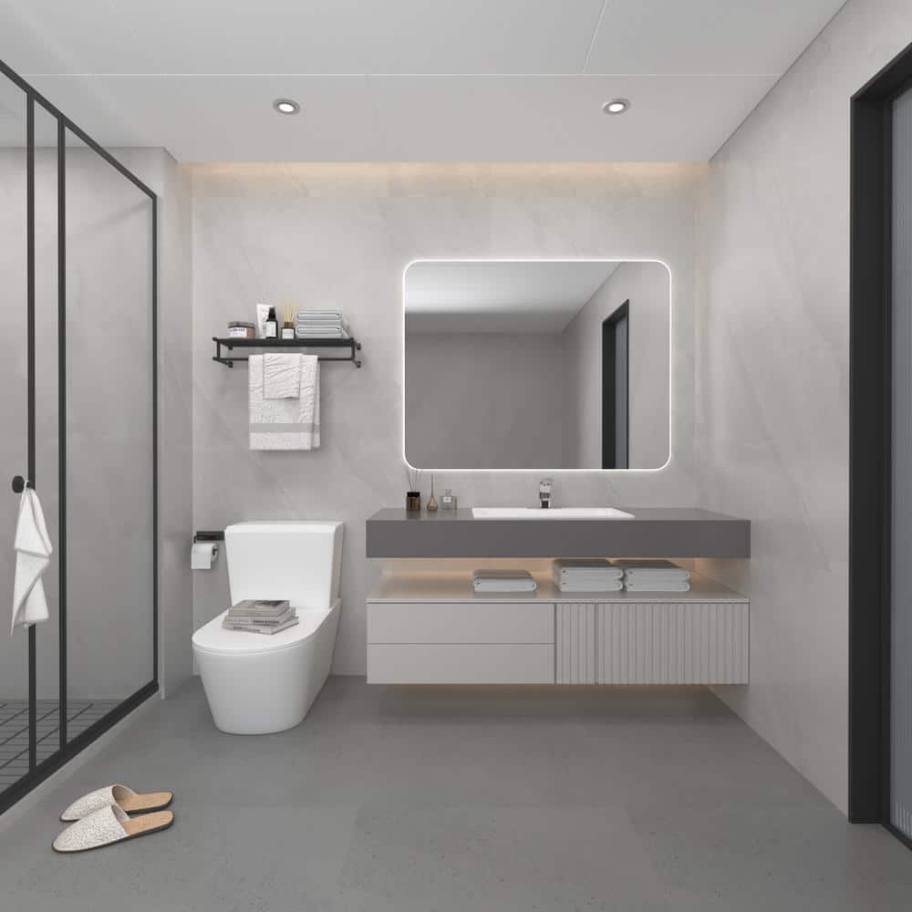 Polished Chrome Touchless Bathroom Faucet with Deck Plate