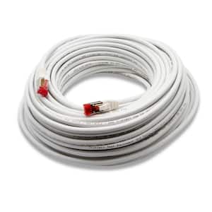 75 ft. 10 GBPS Professional Grade SSTP 26 AWG Patch Cable, White