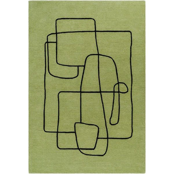 5 ft. x 7 ft. Green Rossi JWRS-2310 Handmade Area Rug