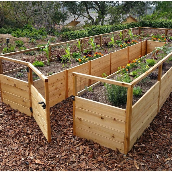 Outdoor Living Today 8 ft. x 16 ft. Cedar Garden in a Box RB816