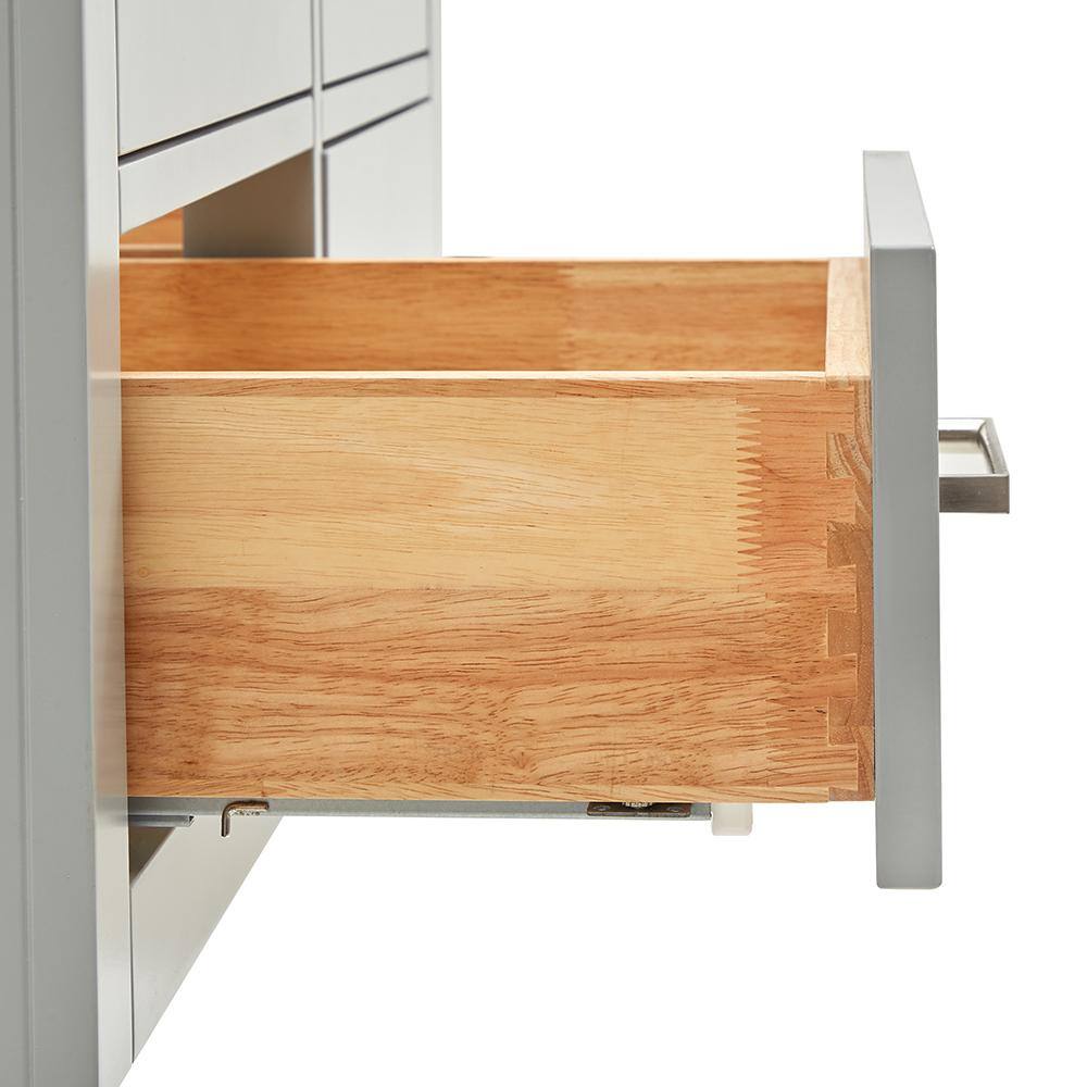 Hutton 42" Gray Single Wall-Mounted Vanity Cabinet