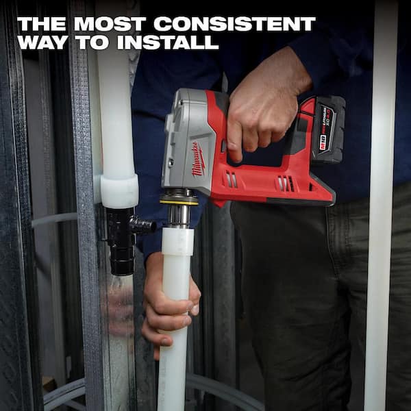 M18 18-Volt Lithium-Ion Cordless 3/8 in. to 1-1/2 in Expansion Tool Kit with 3 Heads, Two 3.0Ah Batteries