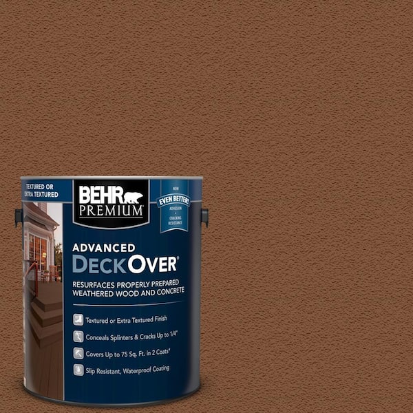 BEHR Premium Advanced DeckOver 1 gal. #SC-152 Red Cedar Textured Solid Color Exterior Wood and Concrete Coating