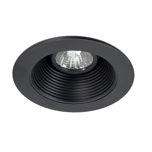 4 in. Black Recessed Baffle Trim
