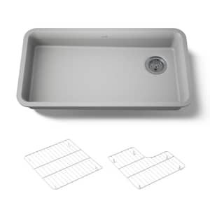 KOHLER Cairn Neoroc Undermount Granite Composite 33.5 in. Single