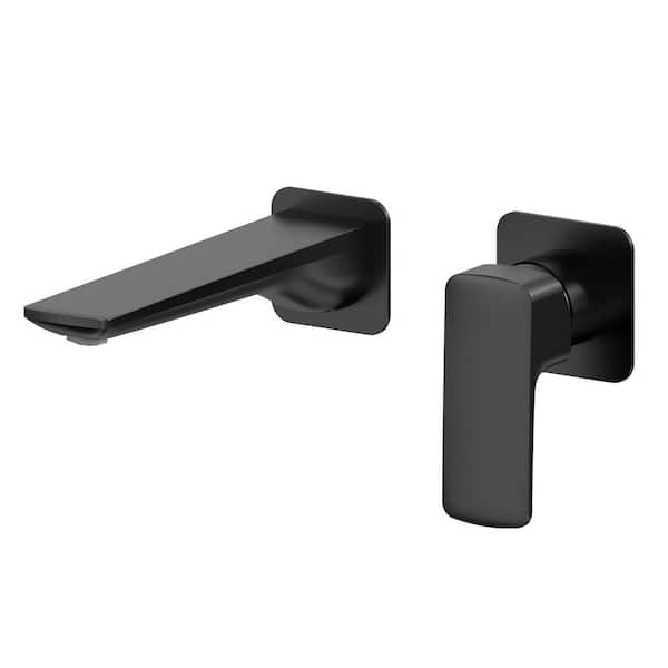 GRANDJOY Wall-Mounted Single-Handle Waterfall Vanity Sink Faucet