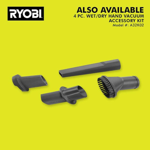 RYOBI - ONE+ 18V Cordless Wet/Dry Hand Vacuum Kit with 1.5 Ah Battery and Charger