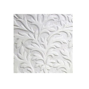 High Leaf Paintable Textured Vinyl Non-Pasted Wallpaper Roll (Covers 57.5 Sq. Ft.)