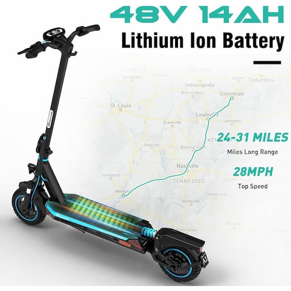 EVERCROSS Adult Electric Scooter of A1, 800-Watt Portable Dual