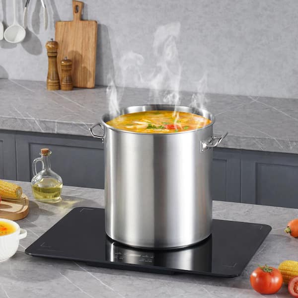 SVOPES 24 qt. Stainless Steel Stockpot, Commercial Grade Cooking