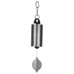 Signature Collection, Heroic Windbell, Large, 40 in. Antique Silver Wind Bell